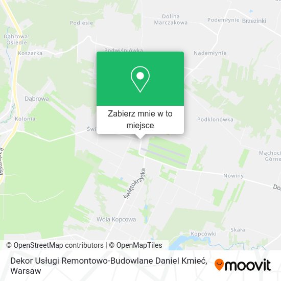 Mapa Dekor Usługi Remontowo-Budowlane Daniel Kmieć