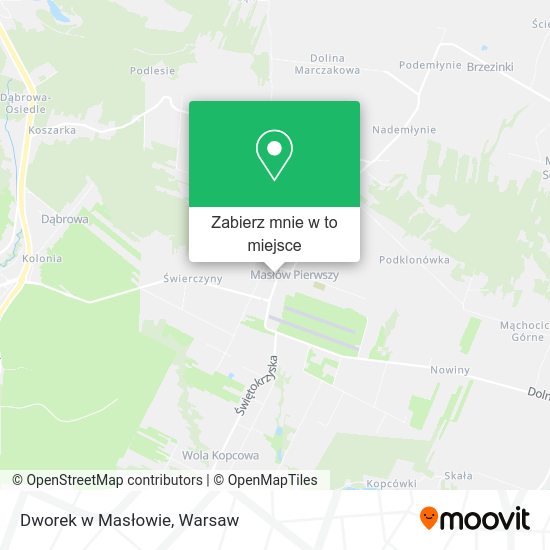 Mapa Dworek w Masłowie