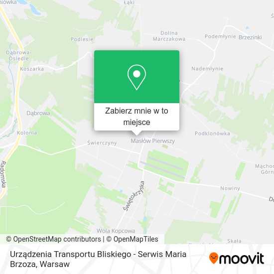 Mapa Urządzenia Transportu Bliskiego - Serwis Maria Brzoza