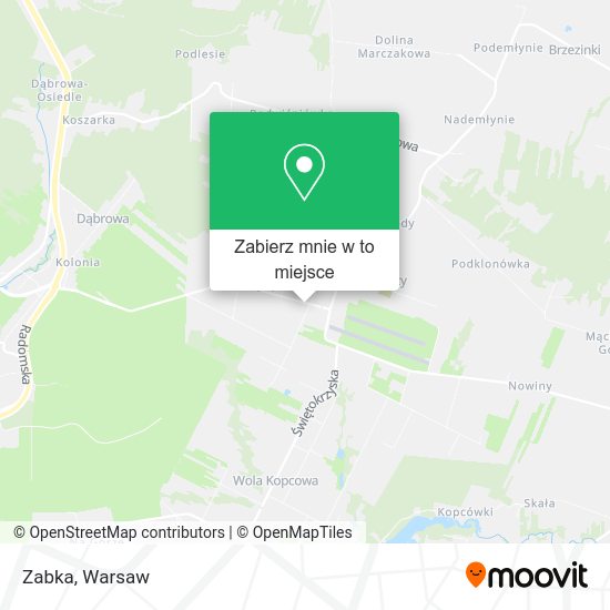 Mapa Zabka