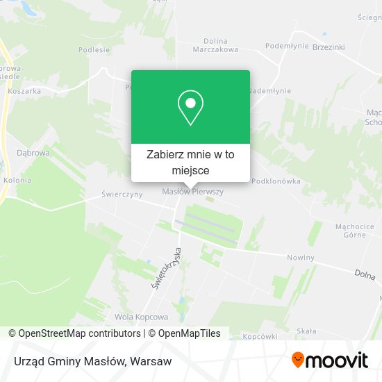 Mapa Urząd Gminy Masłów