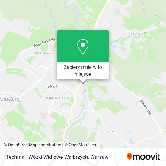 Mapa Techma - Wózki Widłowe Wałbrzych