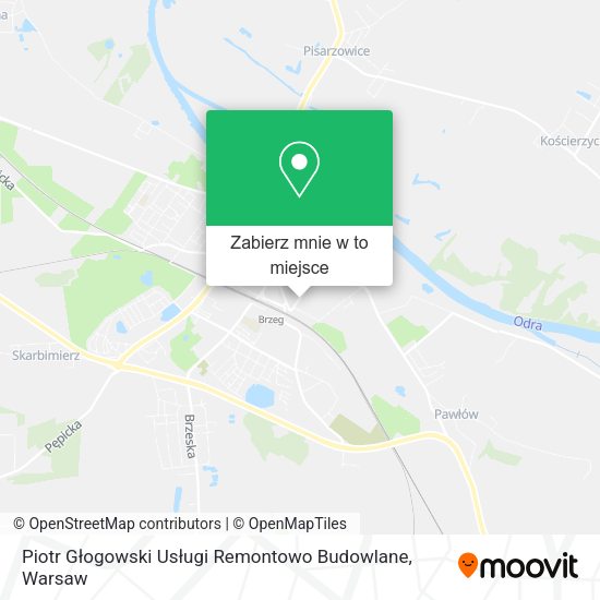 Mapa Piotr Głogowski Usługi Remontowo Budowlane