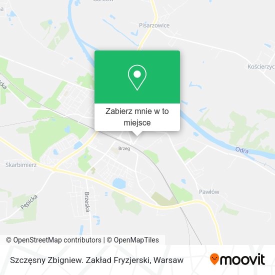 Mapa Szczęsny Zbigniew. Zakład Fryzjerski