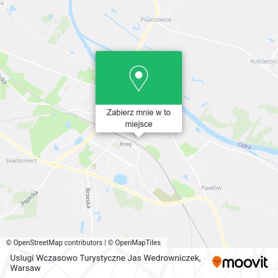 Mapa Uslugi Wczasowo Turystyczne Jas Wedrowniczek