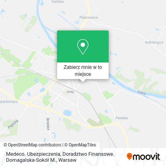 Mapa Medeco. Ubezpieczenia, Doradztwo Finansowe. Domagalska-Sokół M.