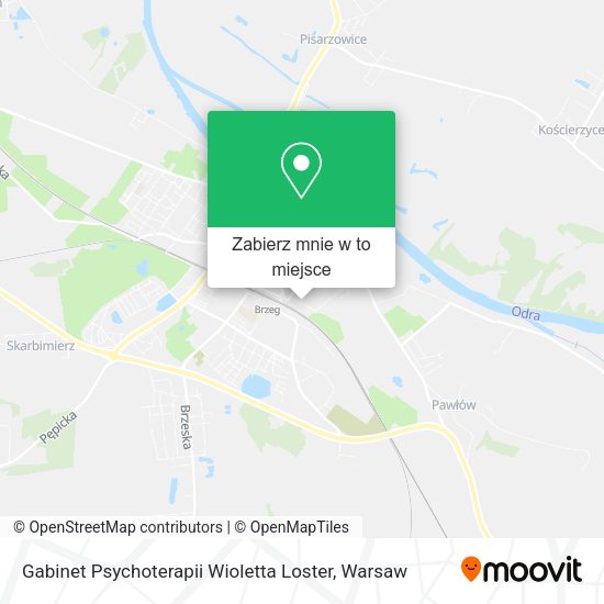 Mapa Gabinet Psychoterapii Wioletta Loster