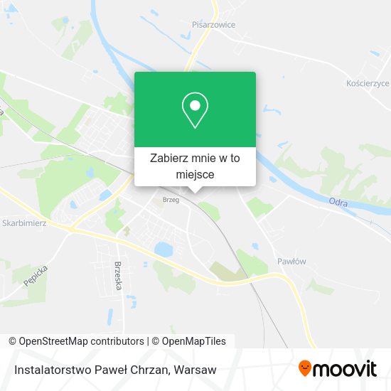 Mapa Instalatorstwo Paweł Chrzan