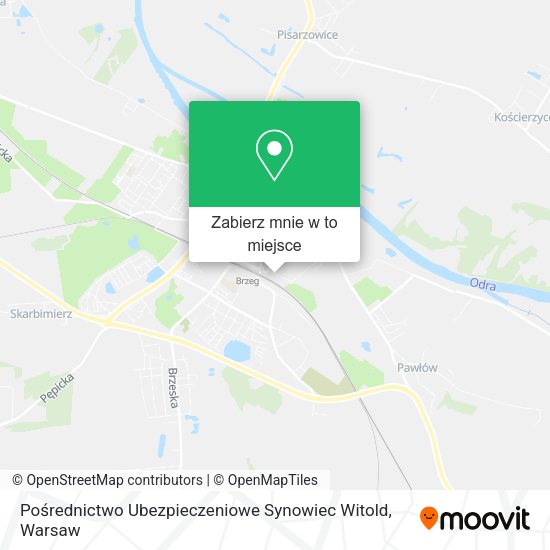 Mapa Pośrednictwo Ubezpieczeniowe Synowiec Witold