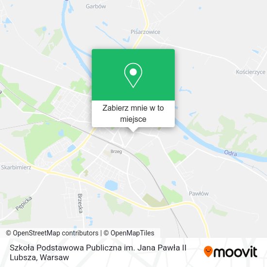 Mapa Szkoła Podstawowa Publiczna im. Jana Pawła II Lubsza