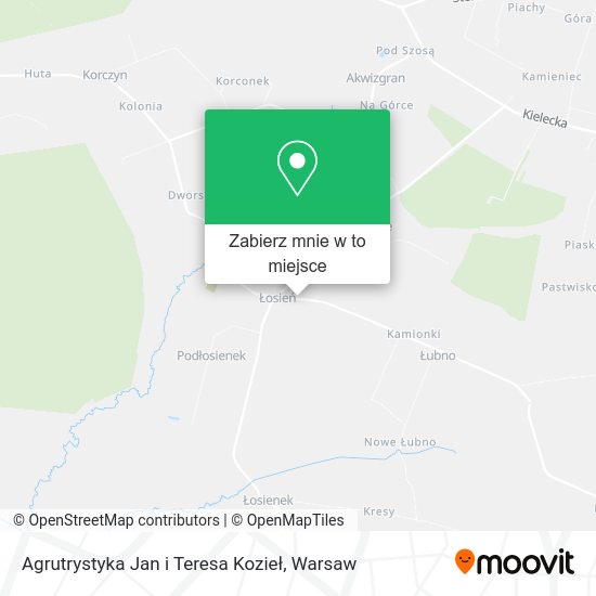 Mapa Agrutrystyka Jan i Teresa Kozieł