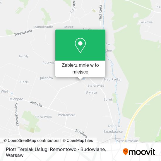 Mapa Piotr Terelak Usługi Remontowo - Budowlane