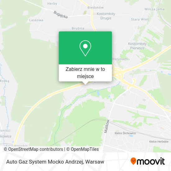 Mapa Auto Gaz System Mocko Andrzej