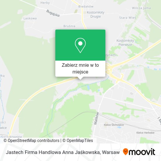 Mapa Jastech Firma Handlowa Anna Jaśkowska