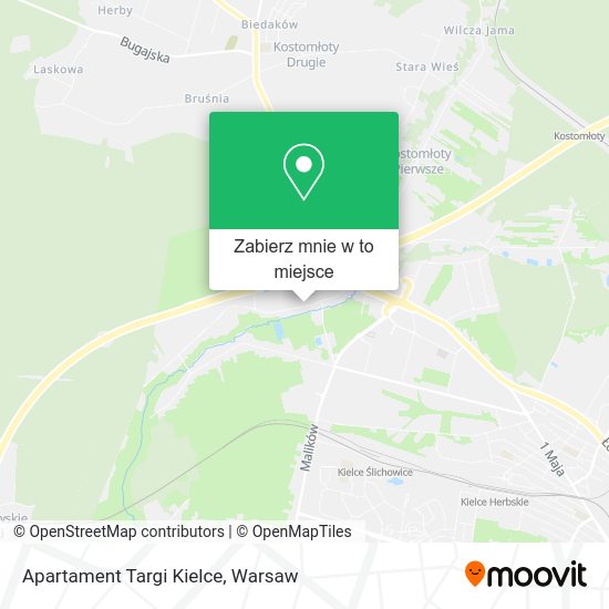 Mapa Apartament Targi Kielce