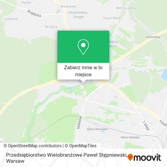 Mapa Przedsiębiorstwo Wielobranżowe Paweł Stępniewski