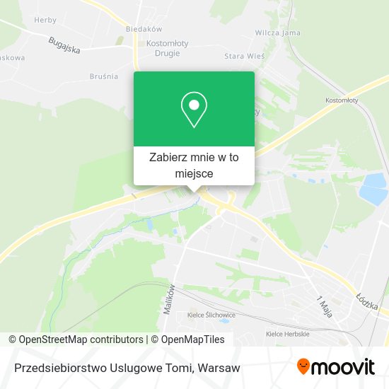 Mapa Przedsiebiorstwo Uslugowe Tomi