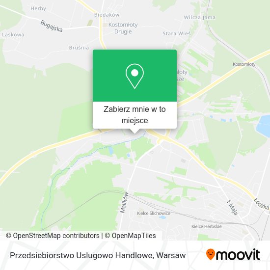 Mapa Przedsiebiorstwo Uslugowo Handlowe