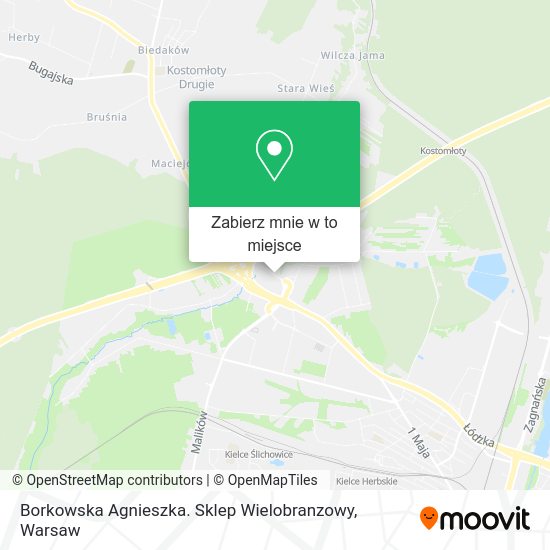 Mapa Borkowska Agnieszka. Sklep Wielobranzowy