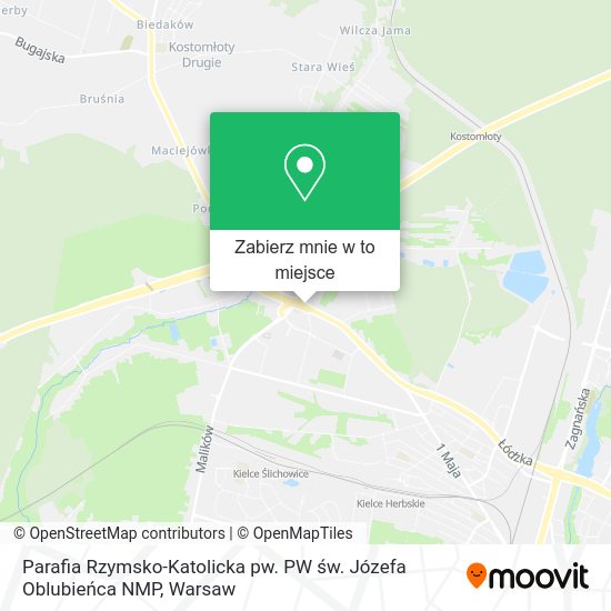 Mapa Parafia Rzymsko-Katolicka pw. PW św. Józefa Oblubieńca NMP