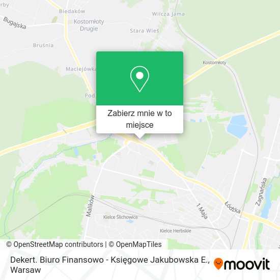 Mapa Dekert. Biuro Finansowo - Księgowe Jakubowska E.