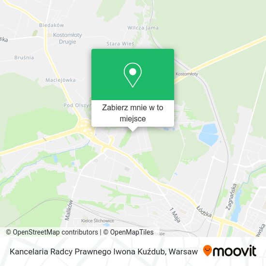 Mapa Kancelaria Radcy Prawnego Iwona Kuźdub