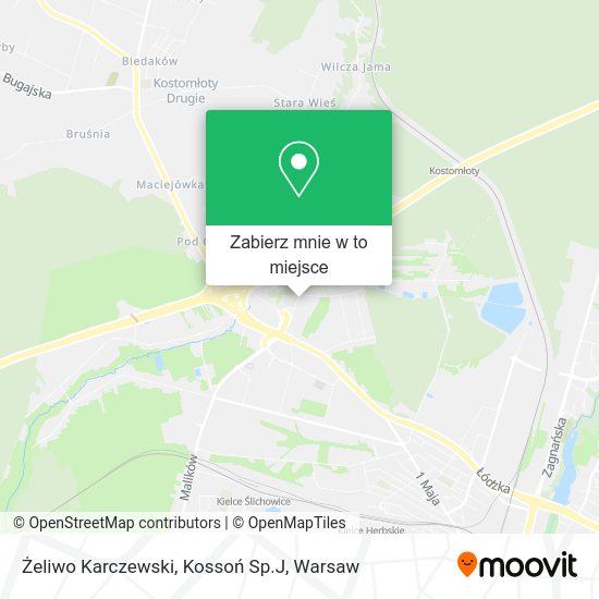 Mapa Żeliwo Karczewski, Kossoń Sp.J