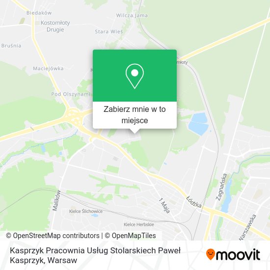 Mapa Kasprzyk Pracownia Usług Stolarskiech Paweł Kasprzyk