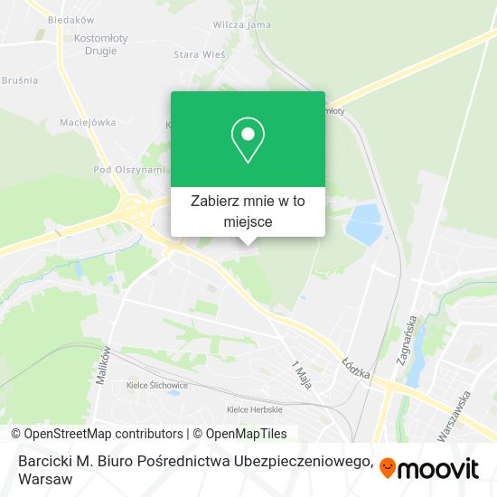 Mapa Barcicki M. Biuro Pośrednictwa Ubezpieczeniowego