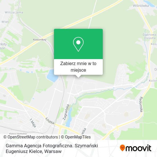 Mapa Gamma Agencja Fotograficzna. Szymański Eugeniusz Kielce