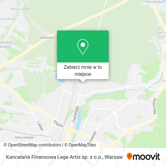 Mapa Kancelaria Finansowa Lege Artis sp. z o.o.