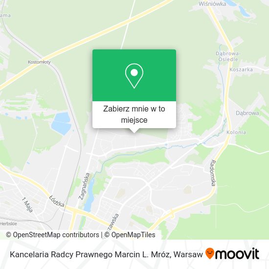 Mapa Kancelaria Radcy Prawnego Marcin L. Mróz