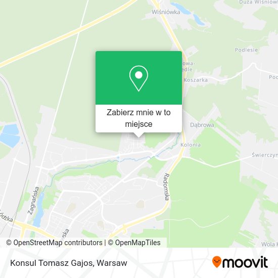 Mapa Konsul Tomasz Gajos