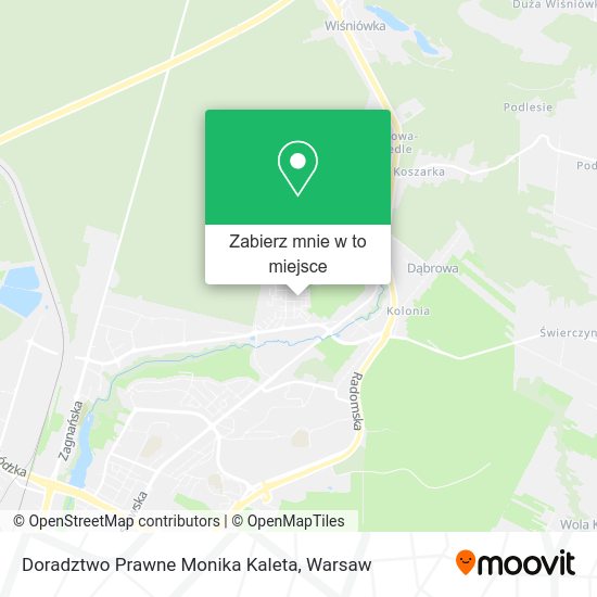 Mapa Doradztwo Prawne Monika Kaleta