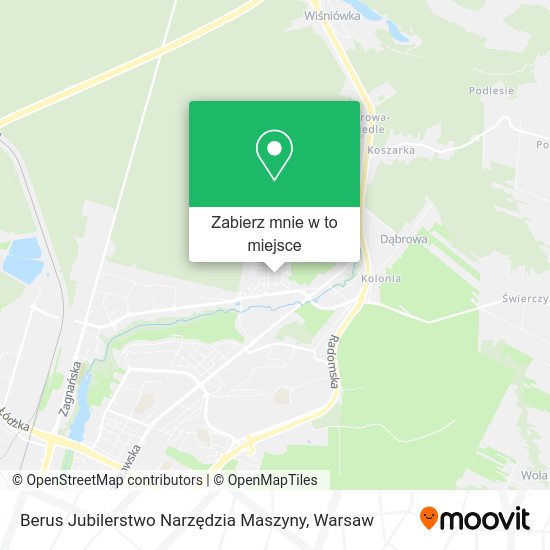 Mapa Berus Jubilerstwo Narzędzia Maszyny