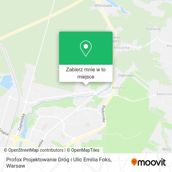 Mapa Profox Projektowanie Dróg i Ulic Emilia Foks