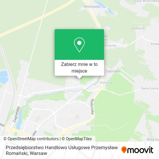 Mapa Przedsiębiorstwo Handlowo Usługowe Przemysław Romański