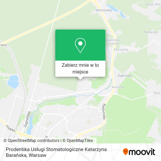 Mapa Prodentika Usługi Stomatologiczne Katarzyna Barańska