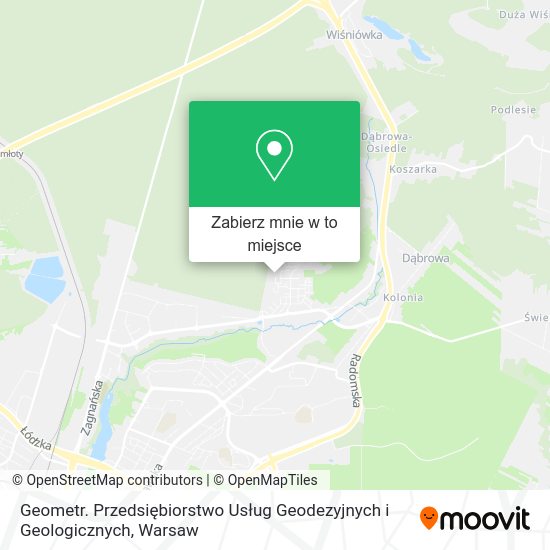 Mapa Geometr. Przedsiębiorstwo Usług Geodezyjnych i Geologicznych