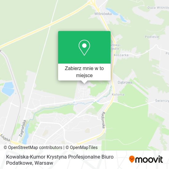 Mapa Kowalska-Kumor Krystyna Profesjonalne Biuro Podatkowe