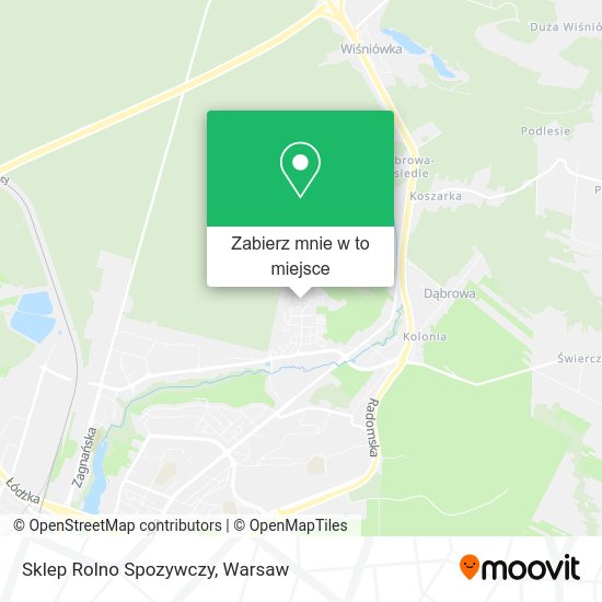 Mapa Sklep Rolno Spozywczy