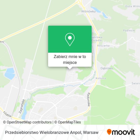 Mapa Przedsiebiorstwo Wielobranzowe Anpol