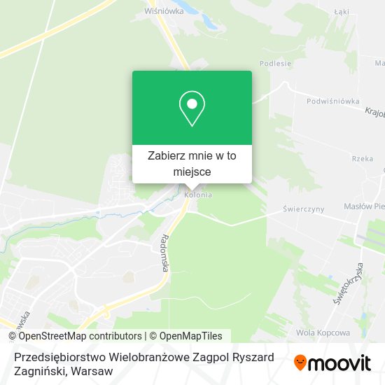 Mapa Przedsiębiorstwo Wielobranżowe Zagpol Ryszard Zagniński