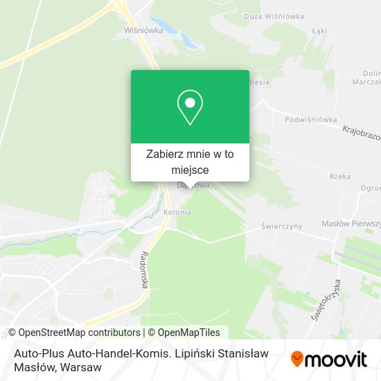 Mapa Auto-Plus Auto-Handel-Komis. Lipiński Stanisław Masłów