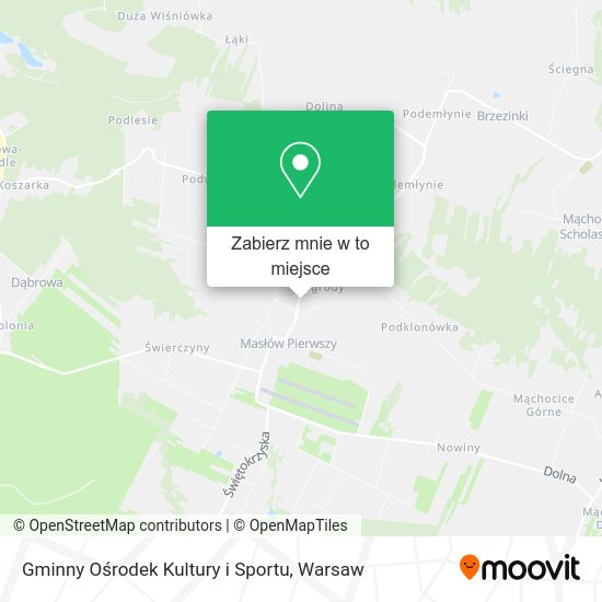 Mapa Gminny Ośrodek Kultury i Sportu