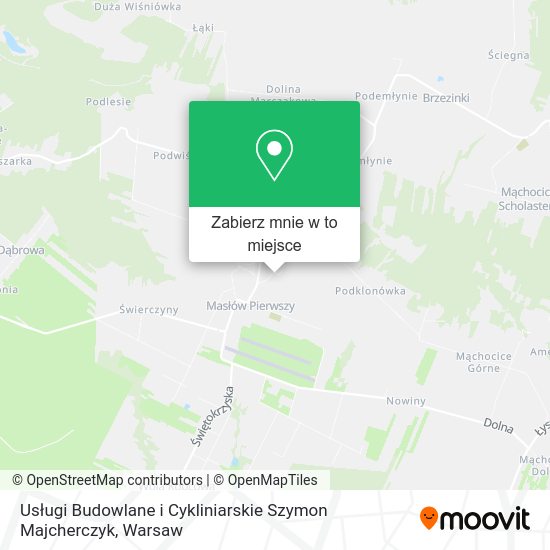 Mapa Usługi Budowlane i Cykliniarskie Szymon Majcherczyk