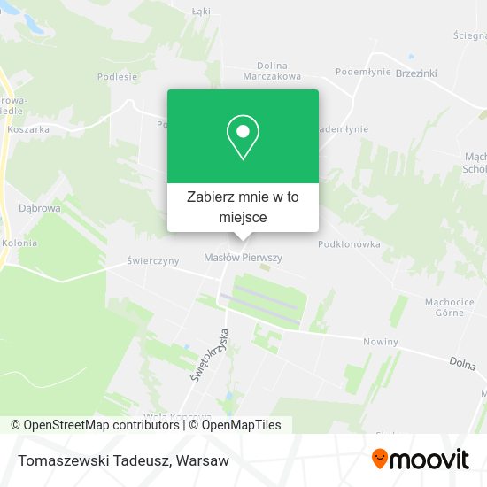 Mapa Tomaszewski Tadeusz