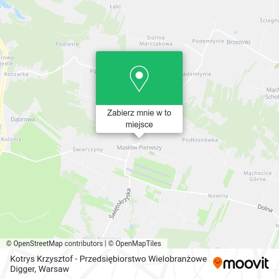 Mapa Kotrys Krzysztof - Przedsiębiorstwo Wielobranżowe Digger