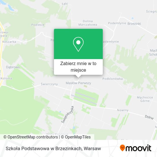 Mapa Szkoła Podstawowa w Brzezinkach