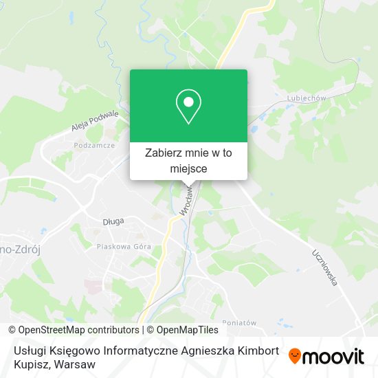 Mapa Usługi Księgowo Informatyczne Agnieszka Kimbort Kupisz